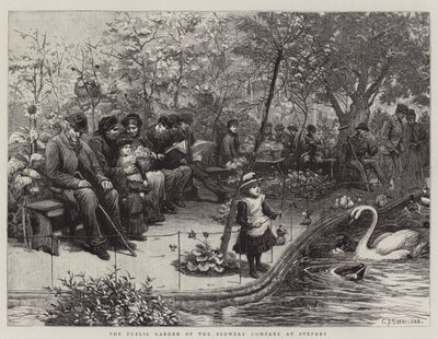 Le jardin public de la compagnie des brasseurs à Stepney - Charles J. Staniland
